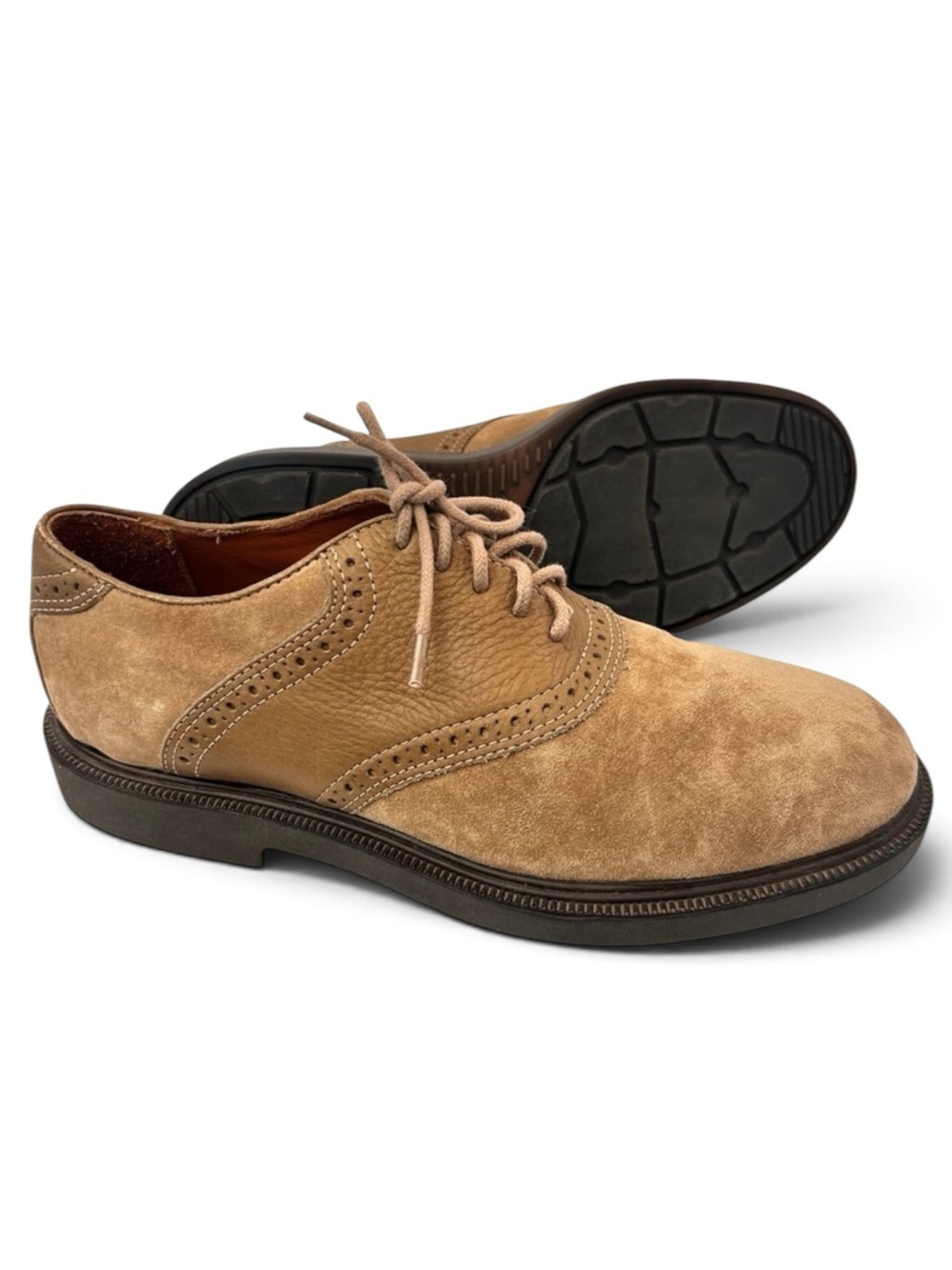 WOLVERINE DuraShocks Men’s 8 Eu 40 Wmn 9 Leather Comfort Shoes Oxfords NWOB